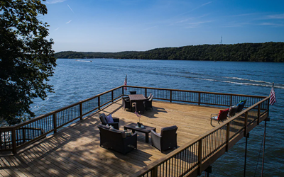 Spectacular Views! Lakefront Home-Massive Deck on the Main Channel, Sauna & More