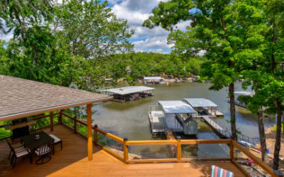 Awesome Outdoor Living! Updated Lakefront w/ 12×34’ Boat Dock! 1 King, 3 Queens+